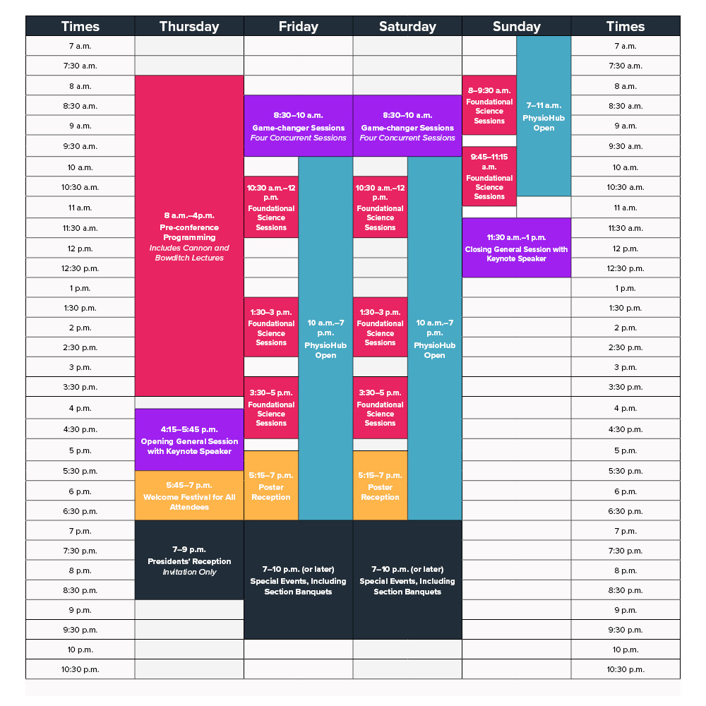 2024 Summit Schedule at a Glance