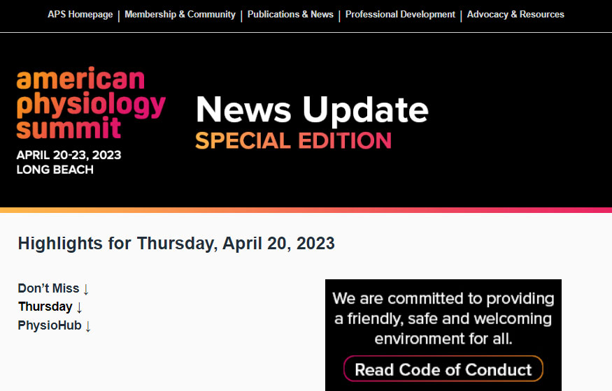 Summit Newsroom American Physiological Society