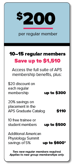 Group Membership 10-15 members