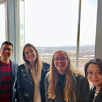 Tarantini_labForWeb Members of the Tarantini lab stand together: Stefano Tarantini, PhD, Sharon Negri, PhD, Madison Milan, Helen Shi, MD