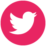 Twitter Pink Circle 150x150