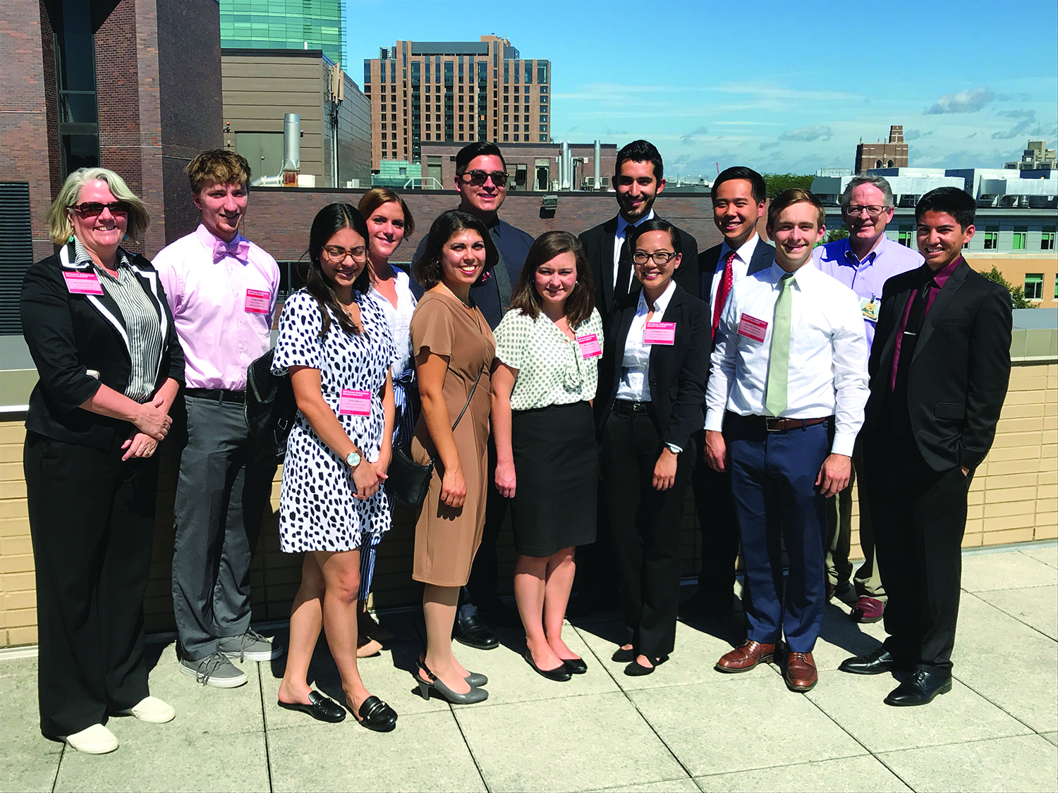 Pollock and her husband, David, second from right, with students in the UAB KURE R25 summer undergraduate research training program.