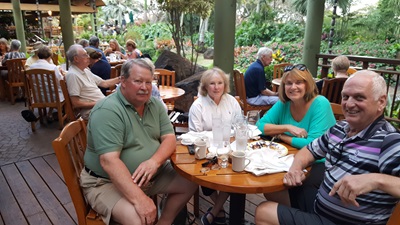 Silverthorn and her husband, Andrew Silverthorn, MD, on the left, on vacation in Kauai, Hawaii, with friends.