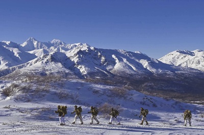 Army cold weather training in Alaska.