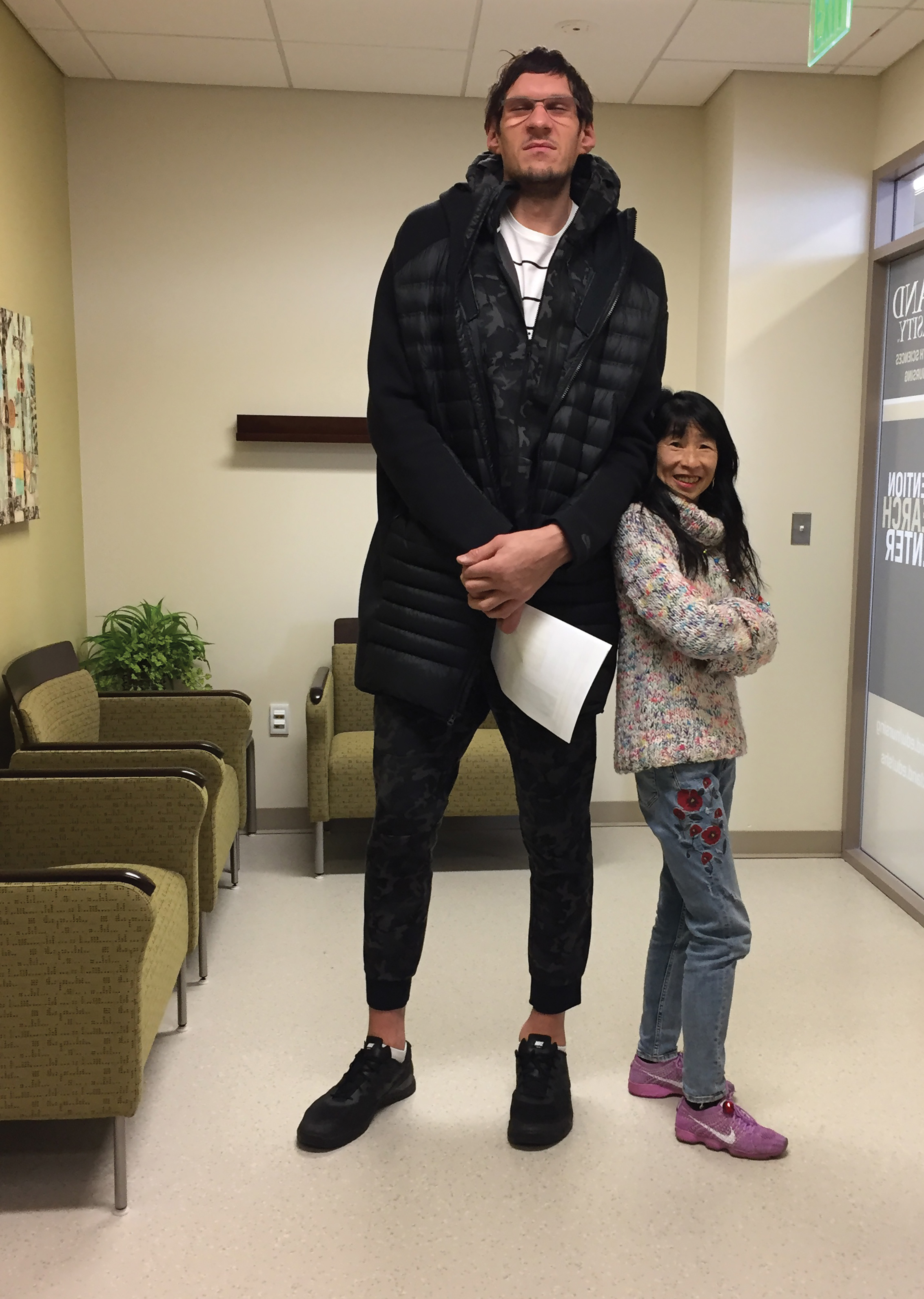 Hew-Butler loves working with professional athletes, including 7’4” Boban Marjanovic, who plays center for the NBA’s Dallas Mavericks.