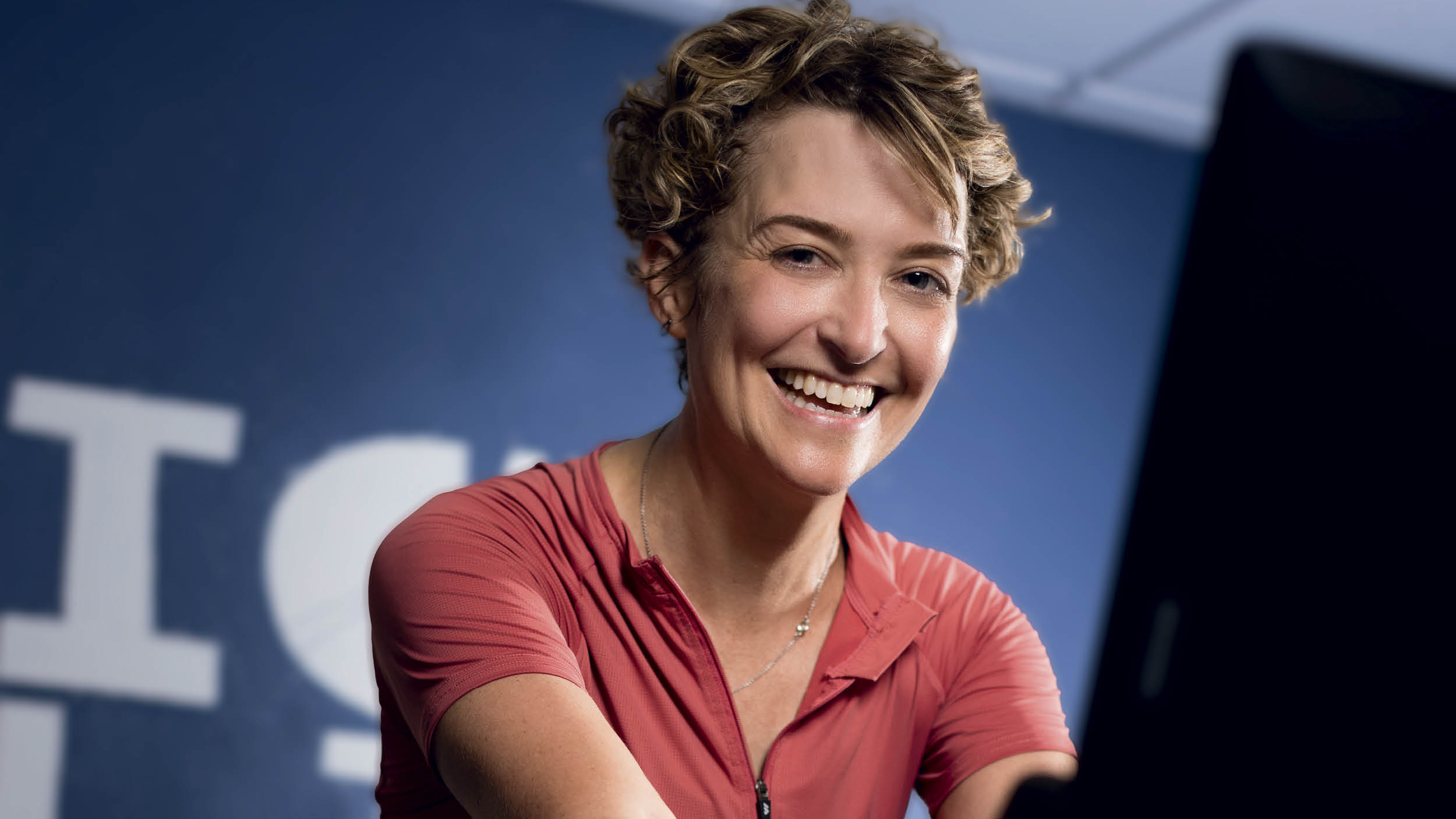 Idaho Army National Guard Staff Sgt. Lauren Cox during an 11-mile trek with a 40-pound pack in Idaho in September.